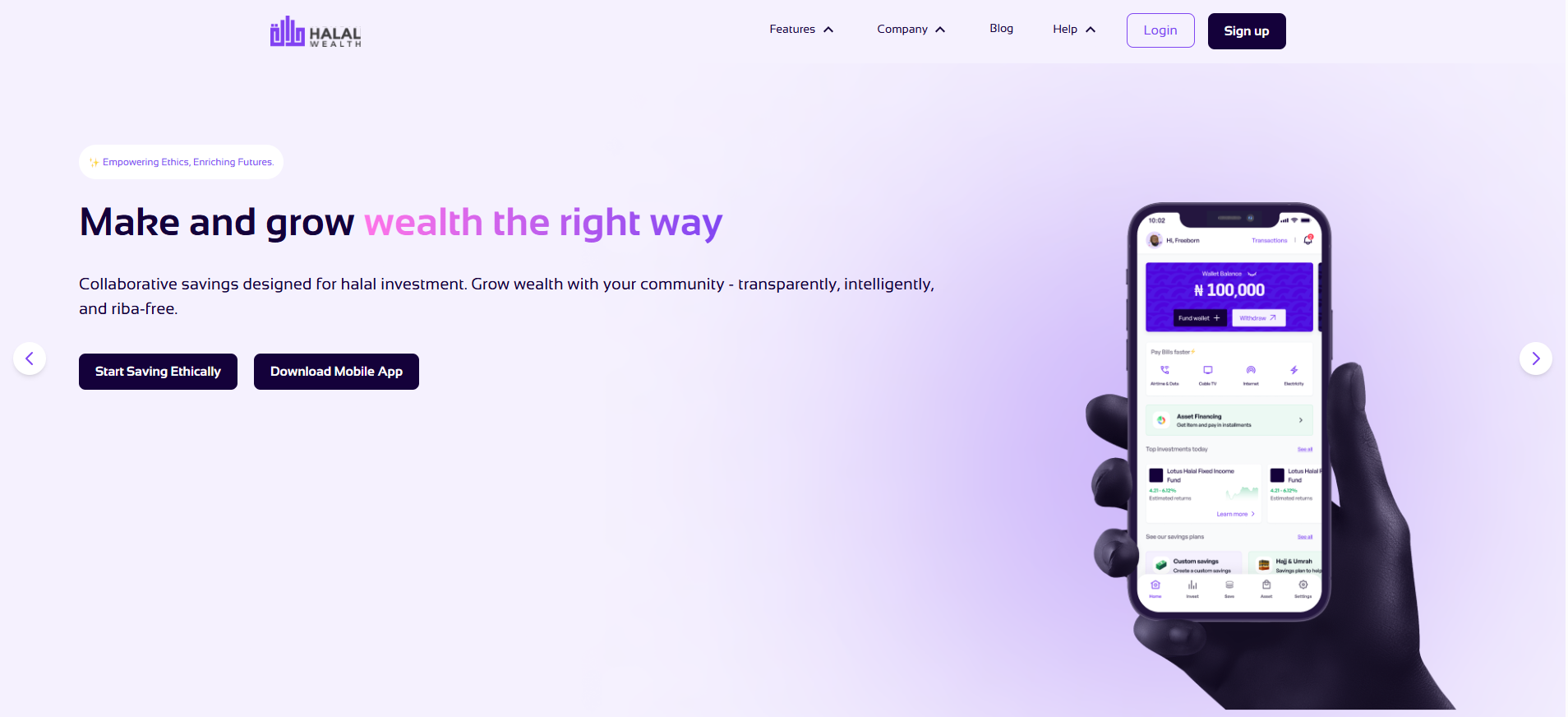 HalalWealth project screenshot